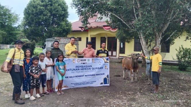 
 NHM Peduli Tebar Kebahagiaan Idul Adha, 66 Hewan Kurban Disalurkan di Halmahera Utara