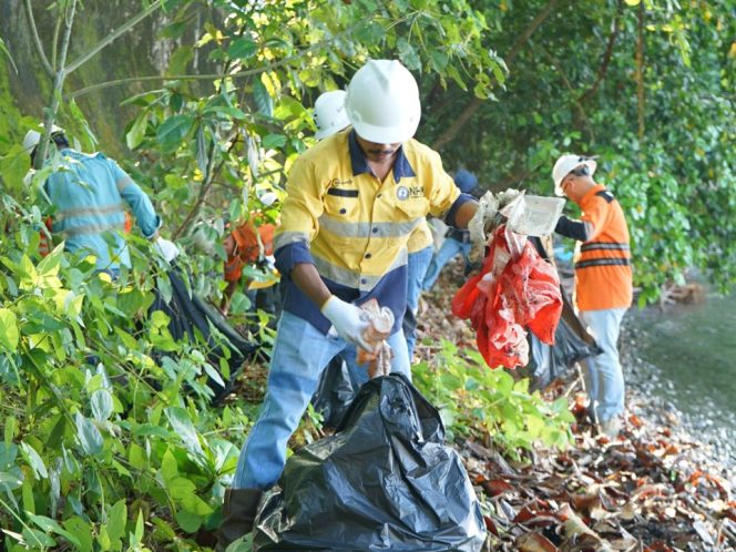 
 NHM Angkut 70 Kantong Sampah dari Tanjung Barnabas, Tegaskan Komitmen Jaga Lingkungan