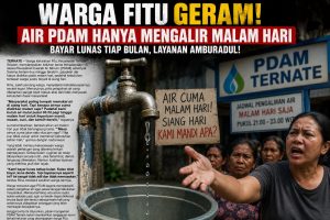 Warga Fitu Geram, Air PDAM Hanya Mengalir Malam Hari
