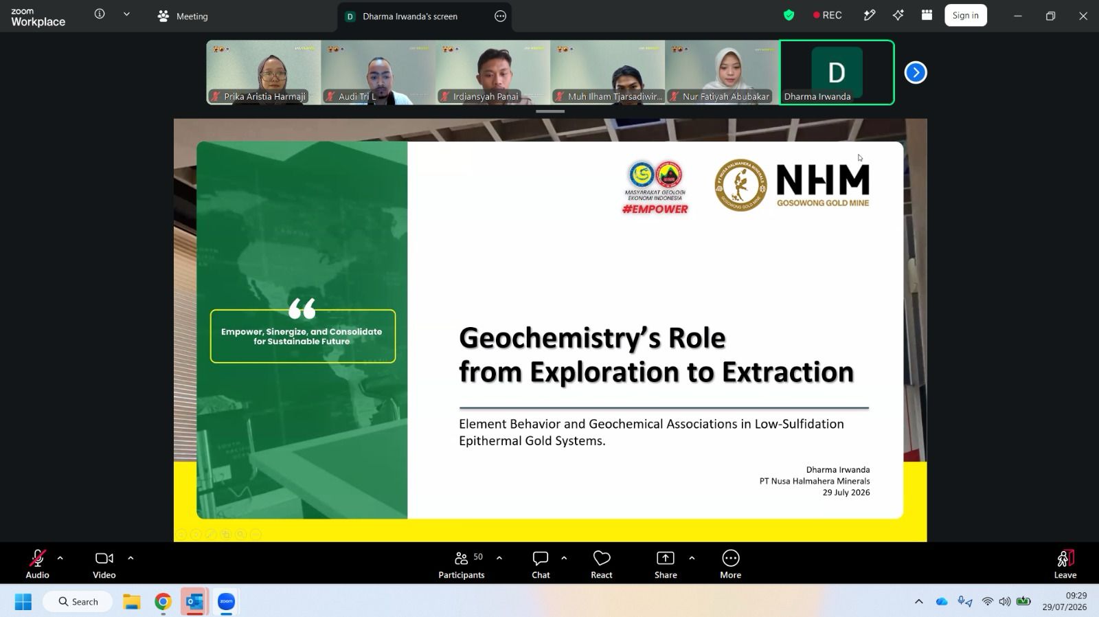 Studi Kasus Tambang Gosowong Dibahas, Webinar Ungkap Peran Geokimia dalam Menemukan Cadangan Emas