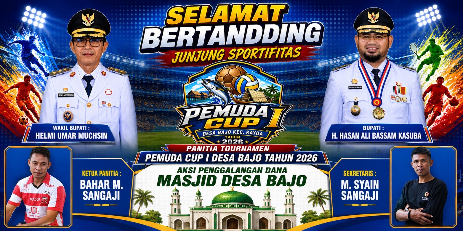 Pemuda Cup I Kayoa: Olahraga Sekaligus Galang Dana Masjid