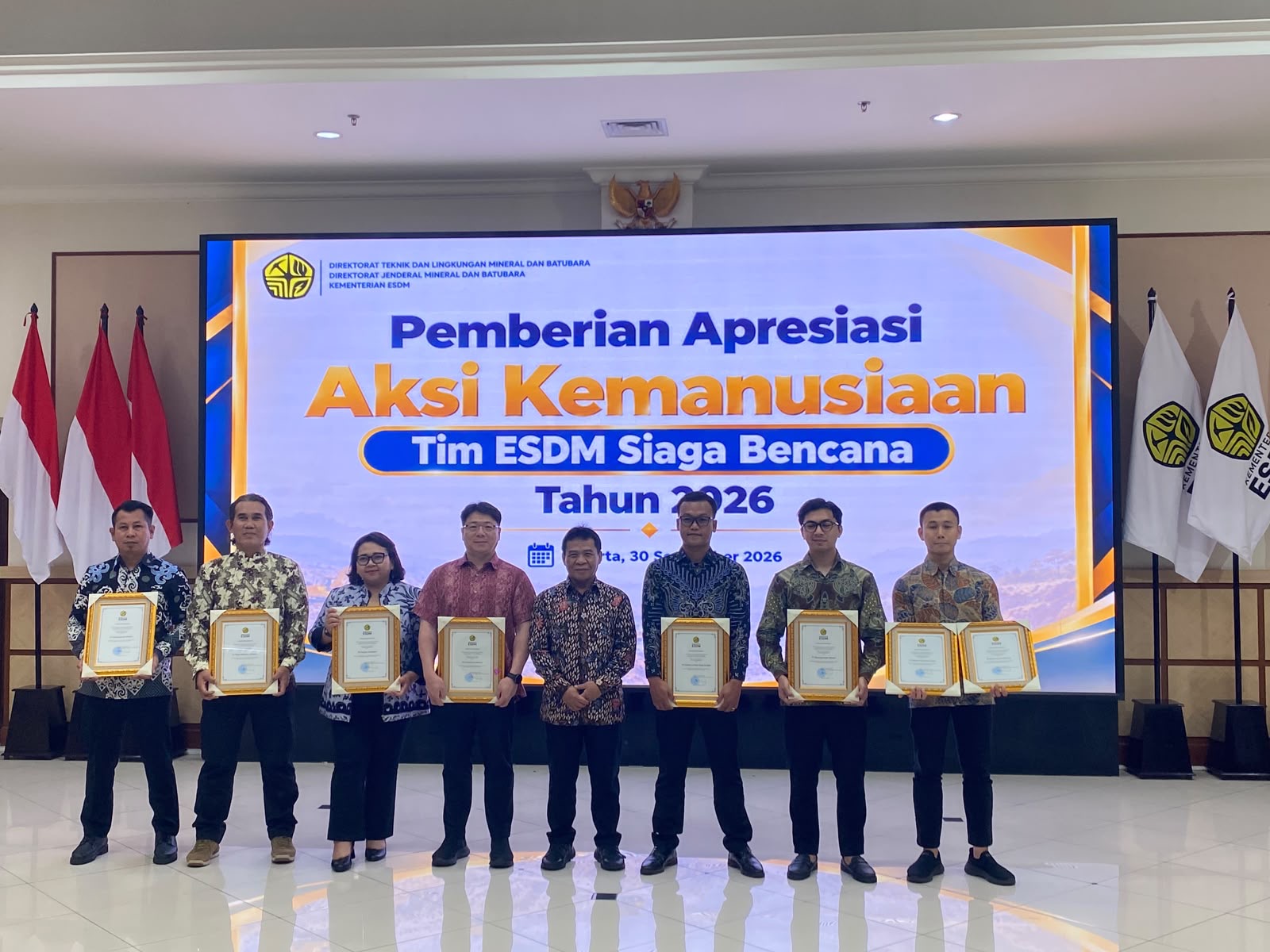 Dari Halmahera ke NTT, Personel ERT NHM Diganjar Penghargaan Aksi Kemanusiaan